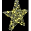 3D žvaigždė 50 LED Šilta balta 55 x 53.5 x 10 cm Akrilas