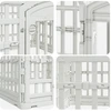 4 panelių šunų žaidimų buferis 60 x 60 x 38 cm Plastmasė Balta