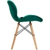 Activeshop Kėdė 4Rico QS-186 Scandi Velvet Žalias