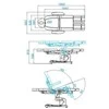 Activeshop Kosmetologinis krėslas AZZURRO 708A PEDI ELECTRIC 3 MOTOR Baltas