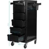 Activeshop Kirpėjo vežimėlis GABBIANO HAIRDRESSER HELPER FT65-A Juodas