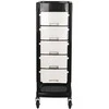 Activeshop Kirpėjo vežimėlis GABBIANO HAIRDRESSER HELPER FT65 Juodas/Baltas