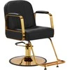 Activeshop Kirpyklos kėdė HAIR SYSTEM HAIRDRESSING CHAIR ACRI Juodas GOLD