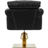 Activeshop Kirpyklos kėdė GABBIANO PROFESSIONAL HAIRDRESSING CHAIR BERLIN GOLD Juodas