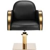 Activeshop Kirpyklos kėdė GABBIANO PROFESSIONAL HAIRDRESSING CHAIR MALAGA GOLD Juodas