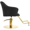 Activeshop Kirpyklos kėdė HAIRDRESSING CHAIR MARBELLA GOLD Juodas