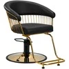 Activeshop Kirpyklos kėdė GABBIANO HAIRDRESSING CHAIR LILLE GOLD Juodas