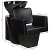Activeshop Kirpyklos plautuvė GABBIANO PROFESSIONAL HAIRWASHER CHAIR ANKARA Juodas BASE Juodas SEAT