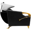 Activeshop Kirpyklos plautuvė Gabbiano C019G Gold Juodas