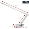 Activeshop Stalinė lempa LED 8W ALUMINUM Sidabrinis