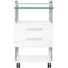 Activeshop Kosmetologinis vežimėlis 6052 Baltas