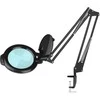 Activeshop Kosmetologinė LED lempa su lupa GLOW 5D 8W Juodas (tvirtinama prie stalo)