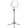 LED lempa makiažui su stovu RING LIGHT 18" 48W Juoda