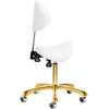 Activeshop Kosmetologinė meistro kėdutė Giovanni 1004 Gold Baltas