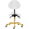 Activeshop Kosmetologinė meistro kėdutė Giovanni 1004 Gold Baltas