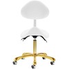 Activeshop Kosmetologinė meistro kėdutė Giovanni 1004 Gold Baltas