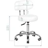 Activeshop Kosmetologinė pedikiūro kėdutė BEAUTY STOOL PEDICURE Baltas HYDRAULIC 39-45CM