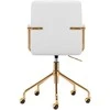 Activeshop CREAM Biuro kėdė su ratukais QS-OF211G Gold Kreminis Pilkas