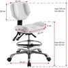 Activeshop Kosmetologinė meistro kėdutė BEAUTY STOOL COMFORT Baltas