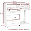 Activeshop Kosmetologinis stalas Mini Compact Baltas