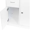 Activeshop Registratūros stalas GABBIANO RECEPTION DESK SHOWROOM GLASS Baltas