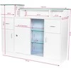Activeshop Registratūros stalas GABBIANO RECEPTION DESK SHOWROOM GLASS Baltas