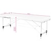 Activeshop Sulankstomas masažo stalas ALU COMFORT 2 Baltas