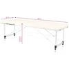 Activeshop Sulankstomas masažo stalas ALU COMFORT 2 CREAM