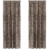 Aksominio tipo užuolaidos 2 pcs Kapučino 260 x 140 cm Aksomas