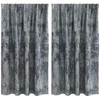 Aksominio tipo užuolaidos 2 vnt. Sidabrinė Pilka 140 x 140 cm