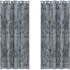 Aksominio tipo užuolaidos 2 vnt. Sidabrinė Pilka 260 x 140 cm