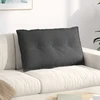 Apsaugos Pagalvė Tamsiai pilka 80 x 50 cm Kordūrinis audinys
