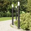 Pakabinamas šviestuvas Apšvietimo stulpeliai su jutikliu, 3 vnt., 110 cm, nerūdijantis plienas, IP44
