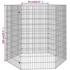 Aptvaras gyvūnams, 6 segmentai, 54x100cm, galvanizuota geležis