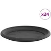 Apvalus gėlių padėklas 24 pcs Juoda Ø 27 x 2,5 cm Plastmasė