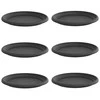 Apvalus gėlių padėklas 6 pcs Juoda Ø 14 x 2 cm Plastmasė