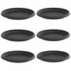 Apvalus gėlių padėklas 6 pcs Juoda Ø 14 x 2 cm Plastmasė
