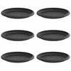Apvalus gėlių padėklas 6 pcs Juoda Ø 17,5 x 2 cm Plastmasė