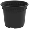 Apvalus gėlių vazonas 24 vnt. Juoda Ø 12,5 x 10 cm Plastmasė