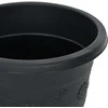 Apvalus gėlių vazonas 6 pcs Juoda Ø 30 x 25 cm Plastmasė
