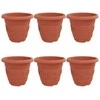 Apvalus gėlių vazonas 6 pcs Raudona plyta Ø 39 x 32 cm