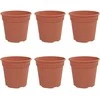 Apvalus gėlių vazonas 6 pcs Raudona plyta Ø 17 x 14 cm