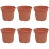 Apvalus gėlių vazonas 6 pcs Raudona plyta Ø 12,5 x 10 cm