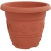 Apvalus gėlių vazonas 6 pcs Raudona plyta Ø 30 x 25 cm