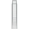 Arkiniai gabionų krepšeliai, 15 vnt., 300x50x220/240 cm, cinkuota geležis