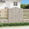 Arkiniai gabionų krepšeliai, 18 vnt., 200x50x220/240 cm, cinkuota geležis
