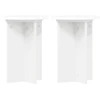 Augalų stovas 2 pcs Balta Ø295 x 40 cm Apdirbta mediena