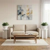 Augalų stovas 2 pcs Balta Ø295 x 40 cm Apdirbta mediena