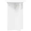 Augalų stovas 2 pcs Balta Ø295 x 40 cm Apdirbta mediena