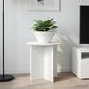 Augalų stovas 2 pcs Balta Ø40 x 40 cm Apdirbta mediena